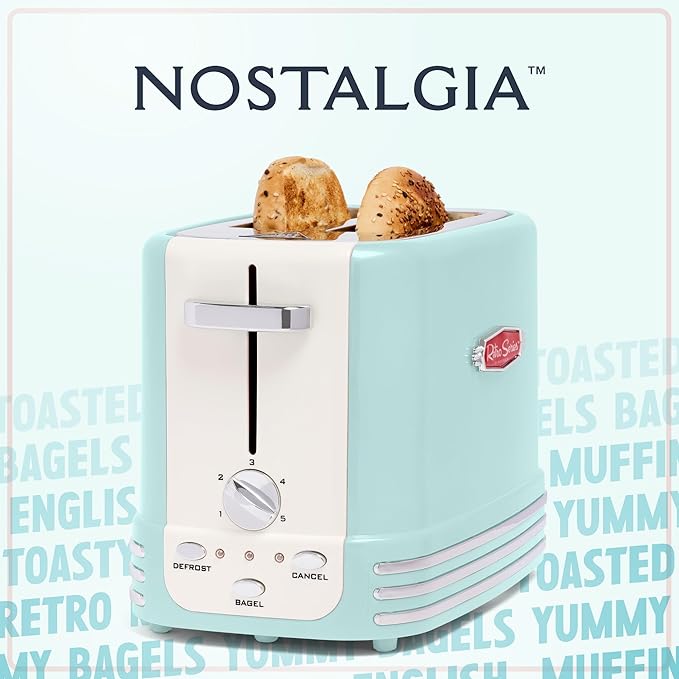 ノスタルジア ワイド2スライス トースター Nostalgia